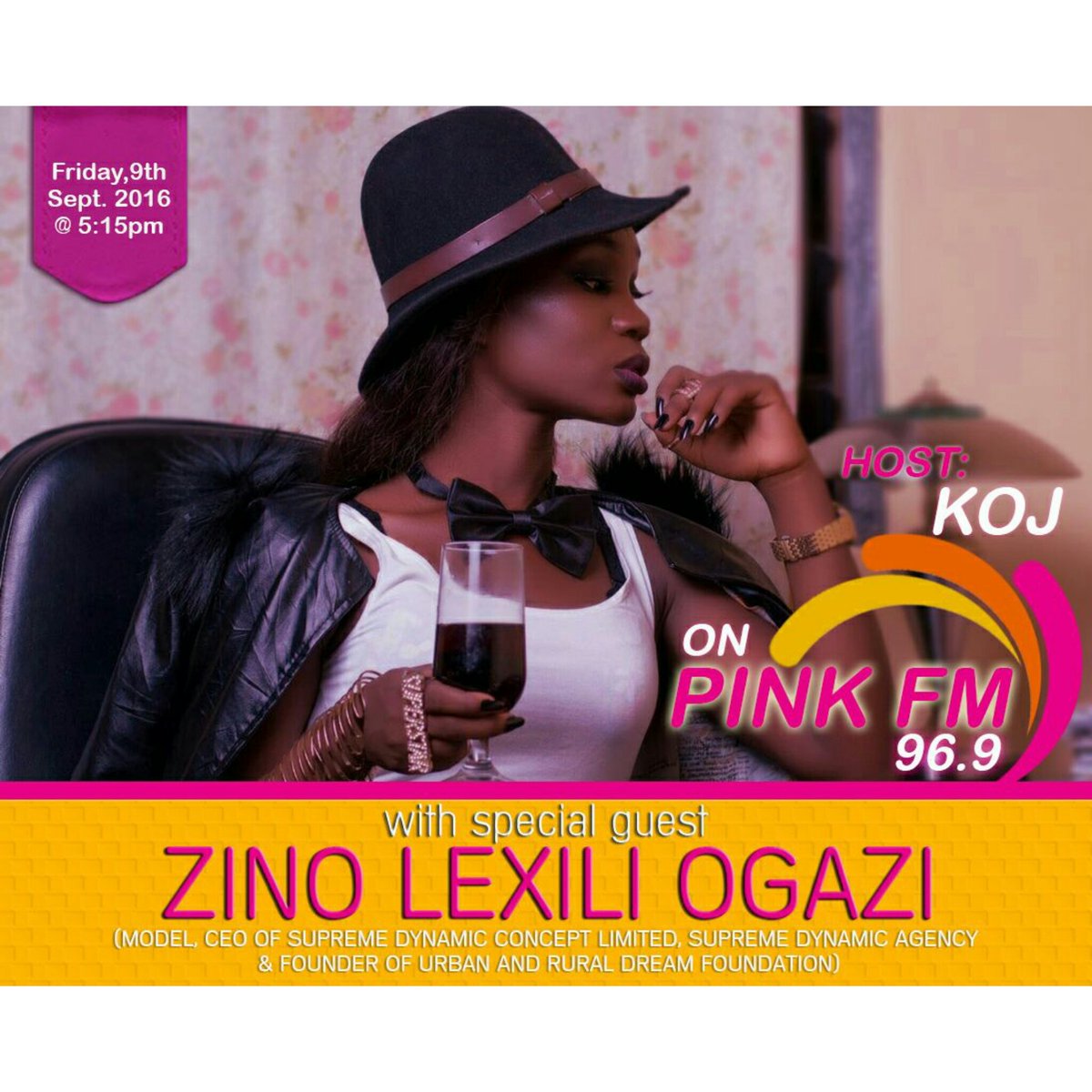 queen_zinlexy's tweet photo. Tune in at 5:15 pm today on #pinkfm 96.9 with KOJ.
#missblackbeautyAfrica #comingsoon #myskinmyherritage https://t.co/0Tp82tradl