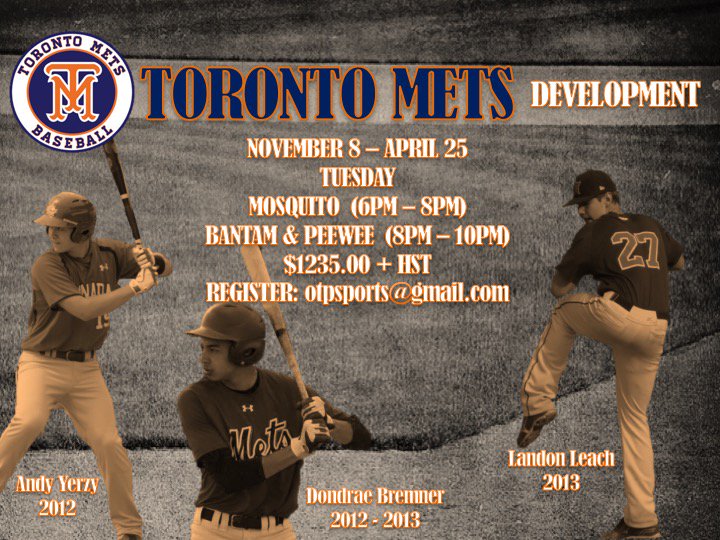 OPS_est_2012's tweet photo. @ForeverJacks6 is back to lead the Toronto Mets in the newly designed Development Program. https://t.co/Odi9ekYqQH