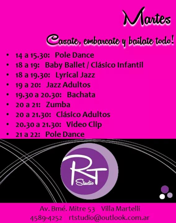 rtestudio's tweet photo. #Martes Feliz en #RT! 🤗😎😄
#ClaseDePruebaGRATIS #animate #ArrancáEnSeptiembre #RTStudio #20años #DescubríTuPasión https://t.co/Couz9HKu2X