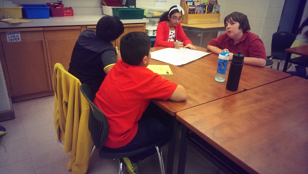 MsRucchetto's tweet photo. Collaboration and accountable talk in math class #teachingthroughproblemsolving @CamillaRoad @PeelSchools https://t.co/ym4PoGkhFs