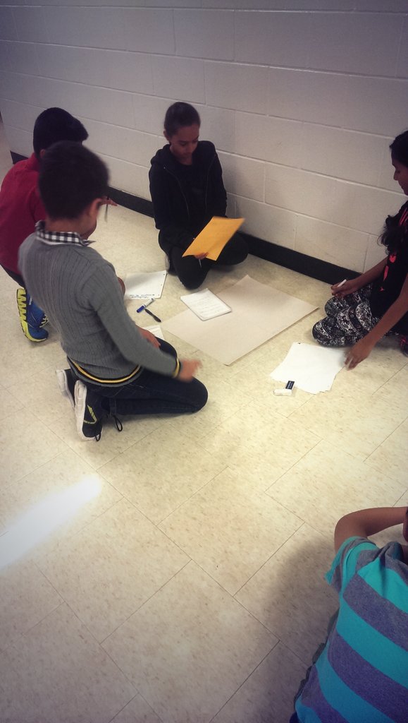 MsRucchetto's tweet photo. Collaboration and accountable talk in math class #teachingthroughproblemsolving @CamillaRoad @PeelSchools https://t.co/ym4PoGkhFs