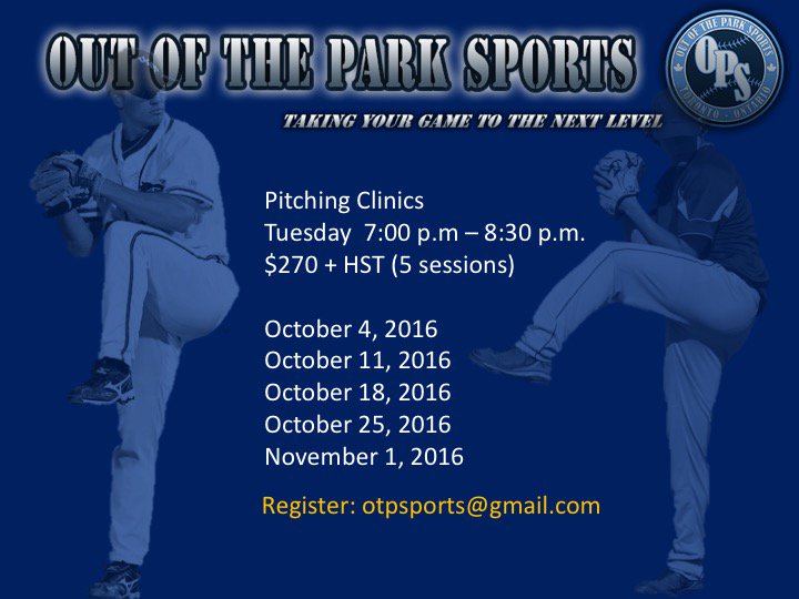 OPS_est_2012's tweet photo. OPS - Pitching Clinics https://t.co/JxlCVNW1iW