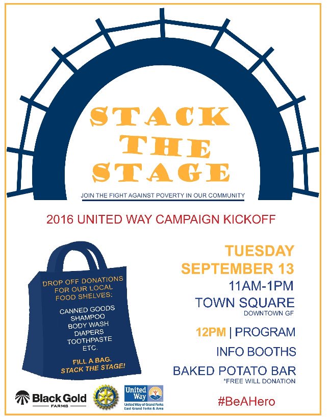 LSSNDSarahG's tweet photo. Getting ready to go support @UnitedWayGFEGF and @LSSND today for the Stack the Stage event! Come check it out! https://t.co/4cHEc9MkwR
