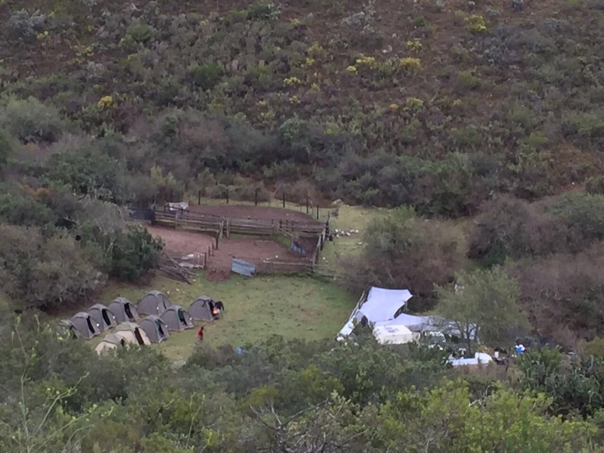 VulekaTrust's tweet photo. View of last night's camp! Nearly half way!! @EdenToAddo #southafrica #hike #edentoaddo #e2a https://t.co/pVbOgKZIL5
