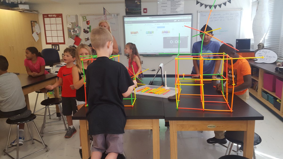 BelleGroveAACPS's tweet photo. Team building activities in arts & humanities. #3rdgradeswag #AACPSAwesome https://t.co/kL58nEqV62
