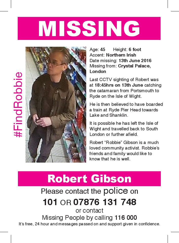 CrystalPalaceTT's tweet image. 3 months missing @SiliconTri_CP @CPSP2020 @sally_mills let's all tweet #FindRobbie today!:tinyurl.com/zg5tkqp