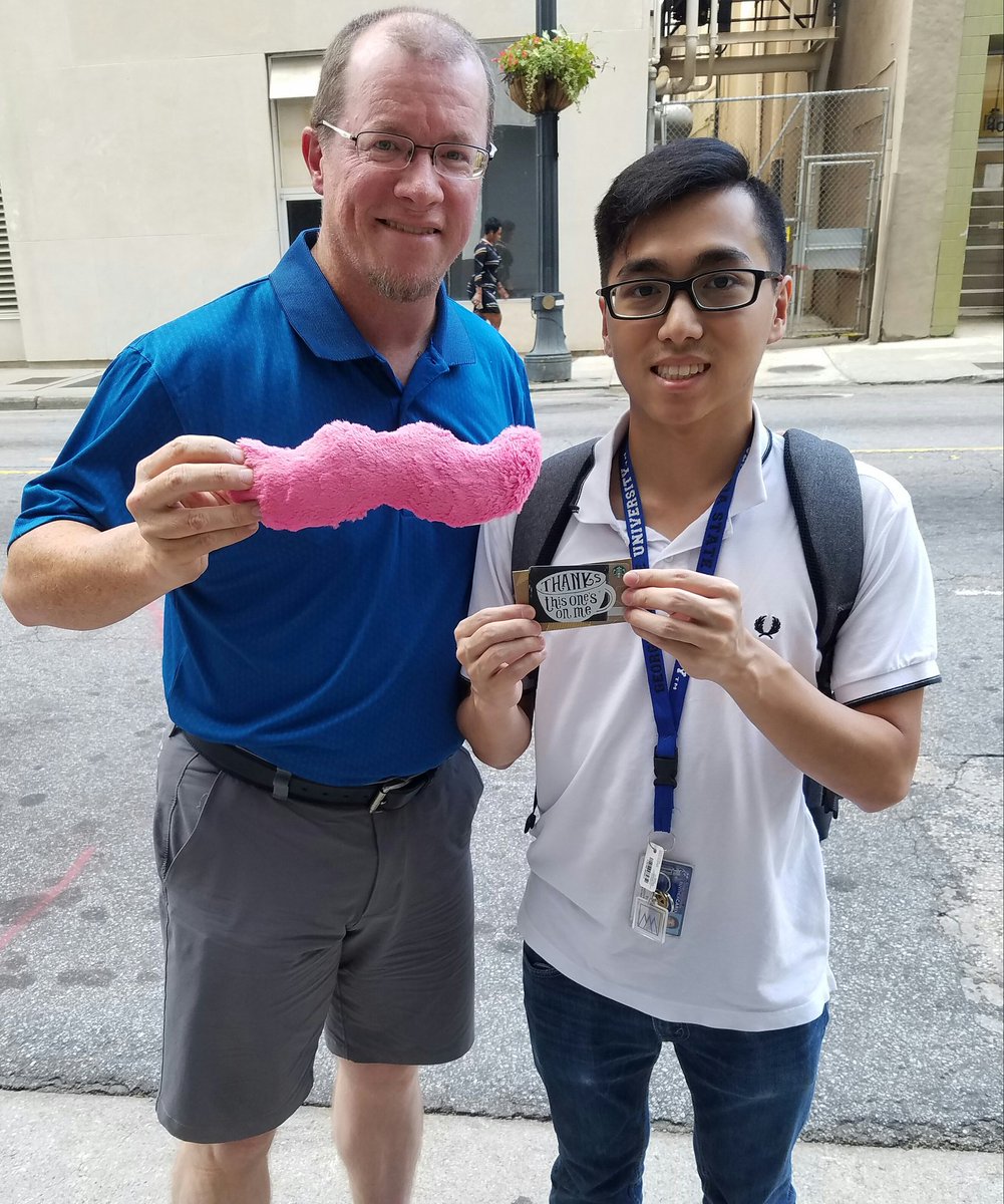 sirump1968's tweet photo. Celebrating my 3,000th @lyft @AskLyft ride. Gave this Georgia Tech student some @Starbucks love! #LyftRocks https://t.co/Abrw5ePvDc