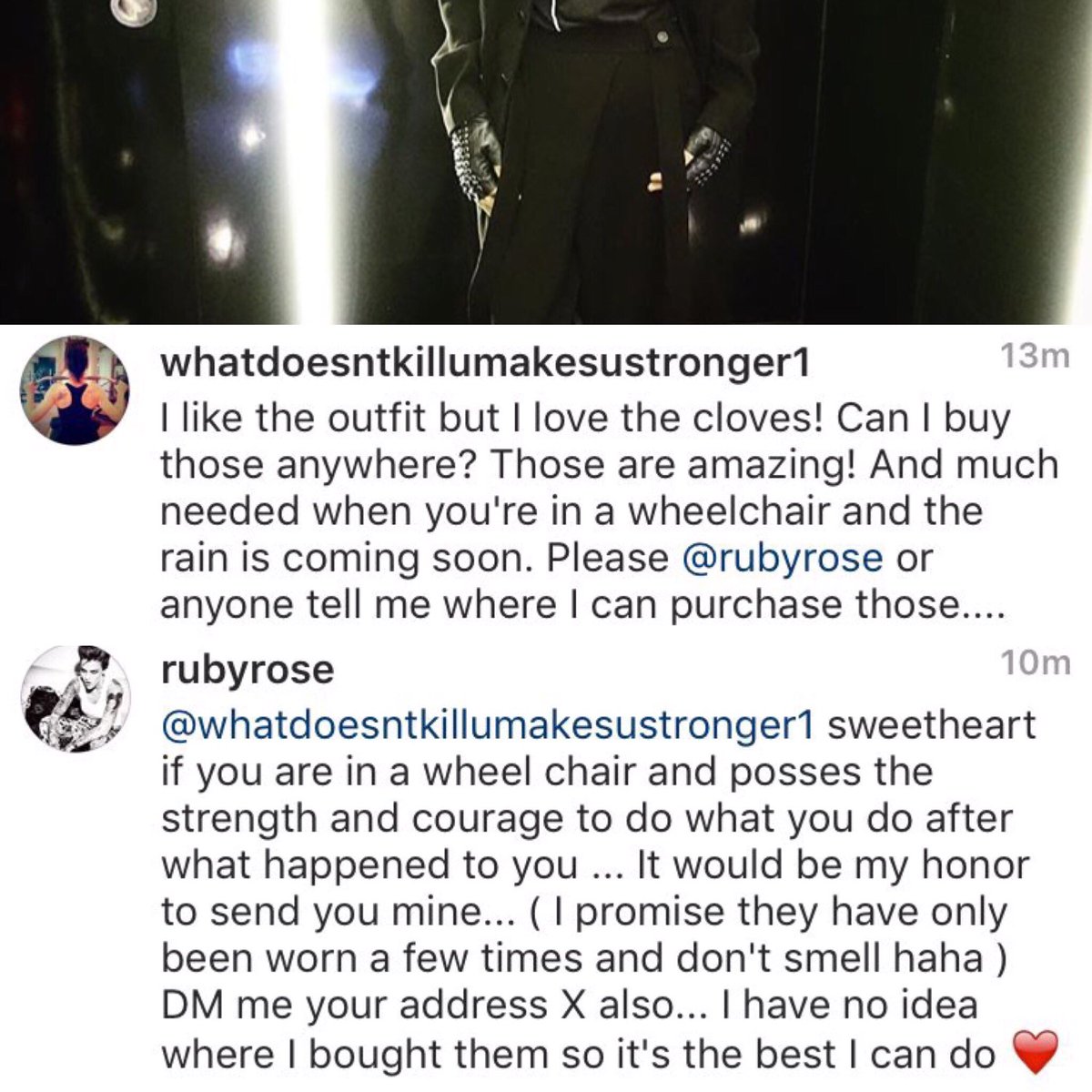 RubyRoseDaily's tweet photo. This is why @RubyRose is freaking amazing ❤ ️ https://t.co/xomn1C3HLP