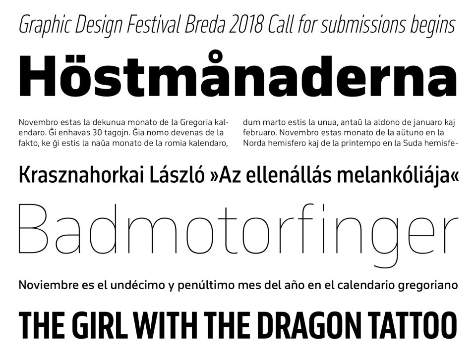 A new utilitarian #typeface inspired by street #signage <a href="/typotheque/">Typotheque</a> #wayfinding #legibility ow.ly/kdr4304aG5h