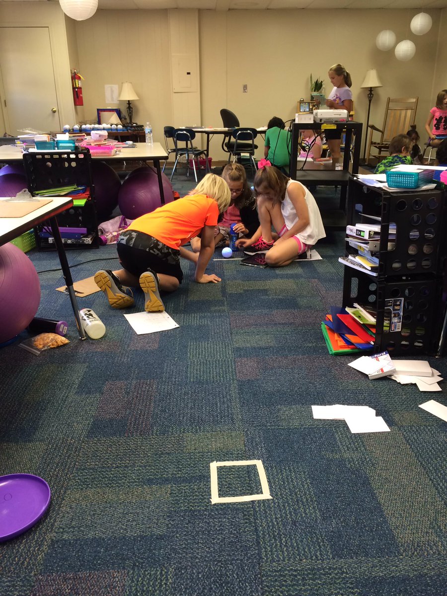 MrsSkaggs4's tweet photo. Coding the @Sphero to get to the square for a future math project #mathprocess https://t.co/5Gzr2fqPcv