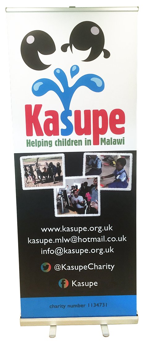 Proud to support <a href="/KasupeCharity/">Kasupe</a> #logo #design #print #rollerbanner