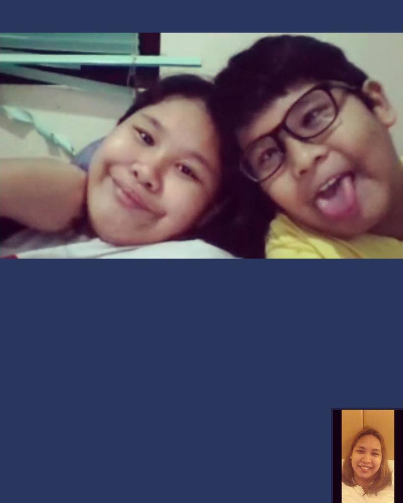 akoczhai's tweet photo. Malayo man, malapit din... Salamat skype. Day 1 done, 3 more days to go. #missingmyangels … https://t.co/PYhTFjZDer https://t.co/1q2Qog3kuA