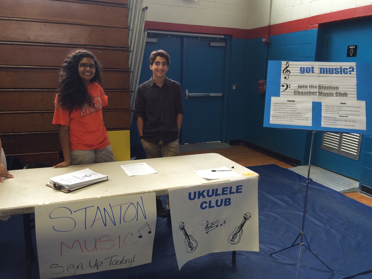 StantonMusicJax's tweet photo. Visit us at club fair! We're table #1 https://t.co/2RD0ghVdiC