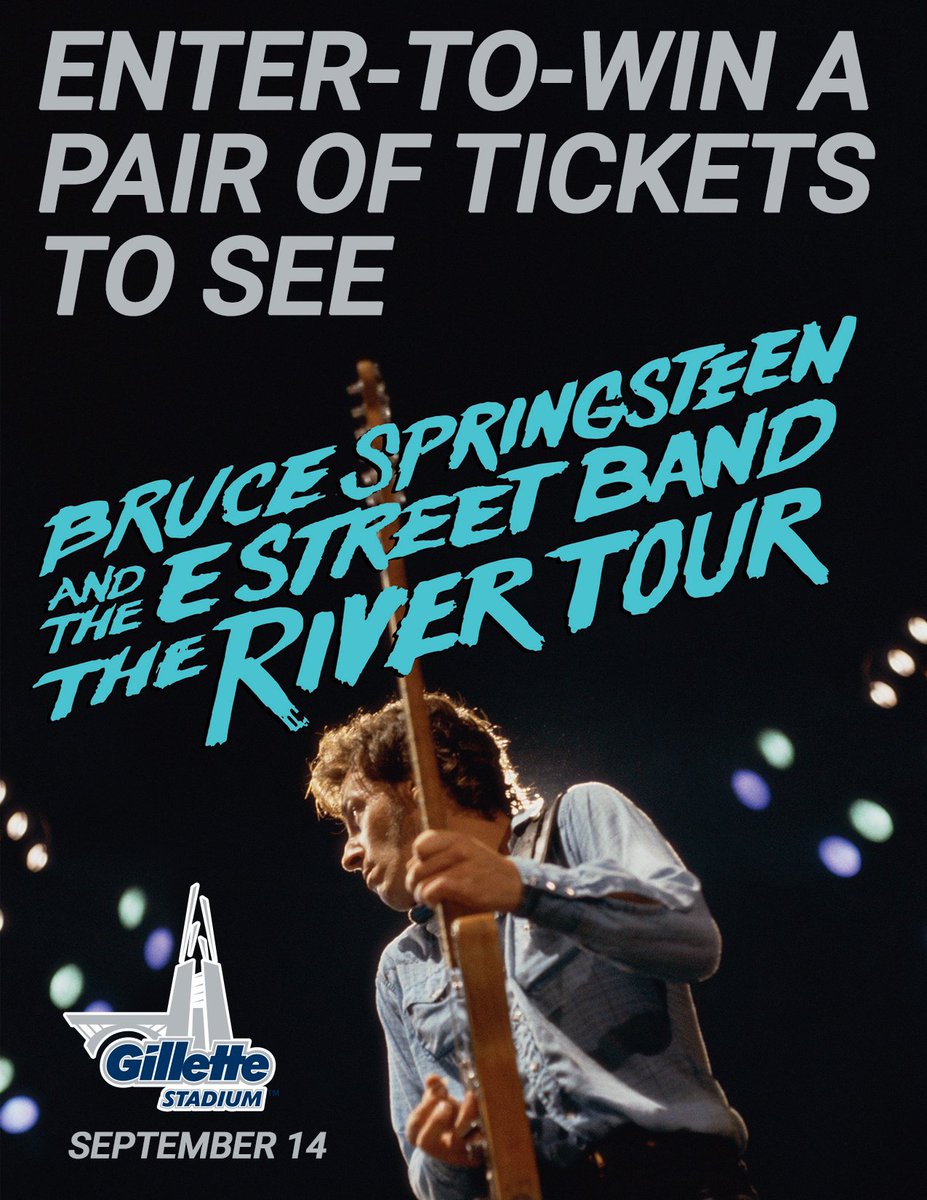 Follow us &amp; RT by 11:59PM to enter-to-win (2) floor seats to <a href="/springsteen/">Bruce Springsteen</a> and the #EStreetBand at <a href="/GilletteStadium/">Gillette Stadium</a>!