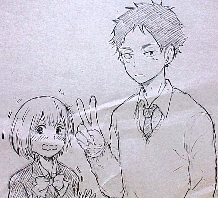 急にカメラ向けられてたじろぐやっちゃんと冷静に乗ってくるけどちょっとデレてしまう赤葦君 