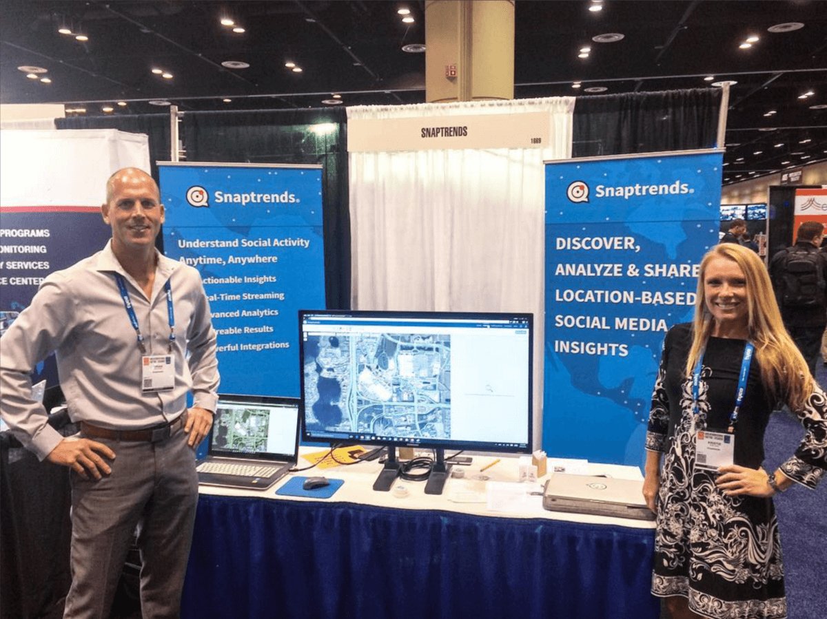 Snaptrends's tweet photo. Day 2 of #ASIS16 is underway - stop by Booth 1669 to meet the team &amp; get a custom assessment! #socialmediamonitoring https://t.co/kfJKHjlSHh