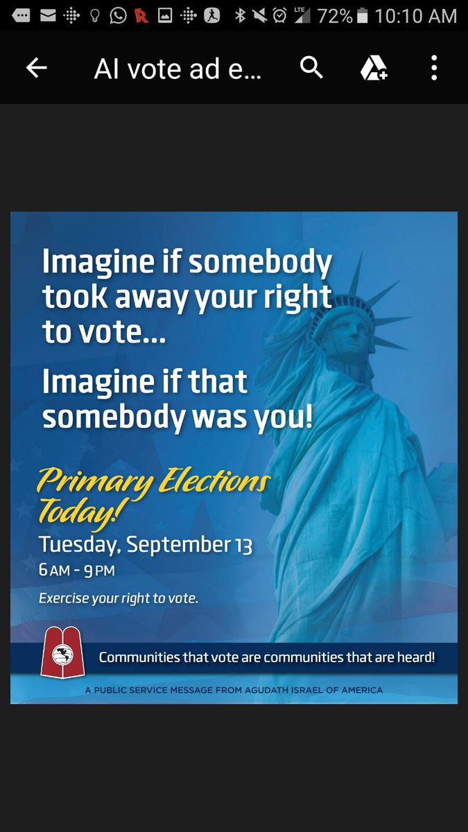 kosherthruway's tweet photo. Go out to Vote - It's Primary Day in NYS! https://t.co/6Qfbz9zK7Q  https://t.co/dqSVNyoewC https://t.co/jq36oeafkw https://t.co/GLf6dVFHTB