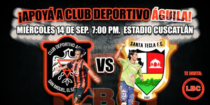 LbcSoyapango1's tweet photo. Vámonos Todos Apoyar a nuestro @cdaguilaoficial la Cita es mañana y como Siempre @LABANDA_CAPITAL EN TODOS LADOS 👌🏻 https://t.co/jWvXXHE2NQ
