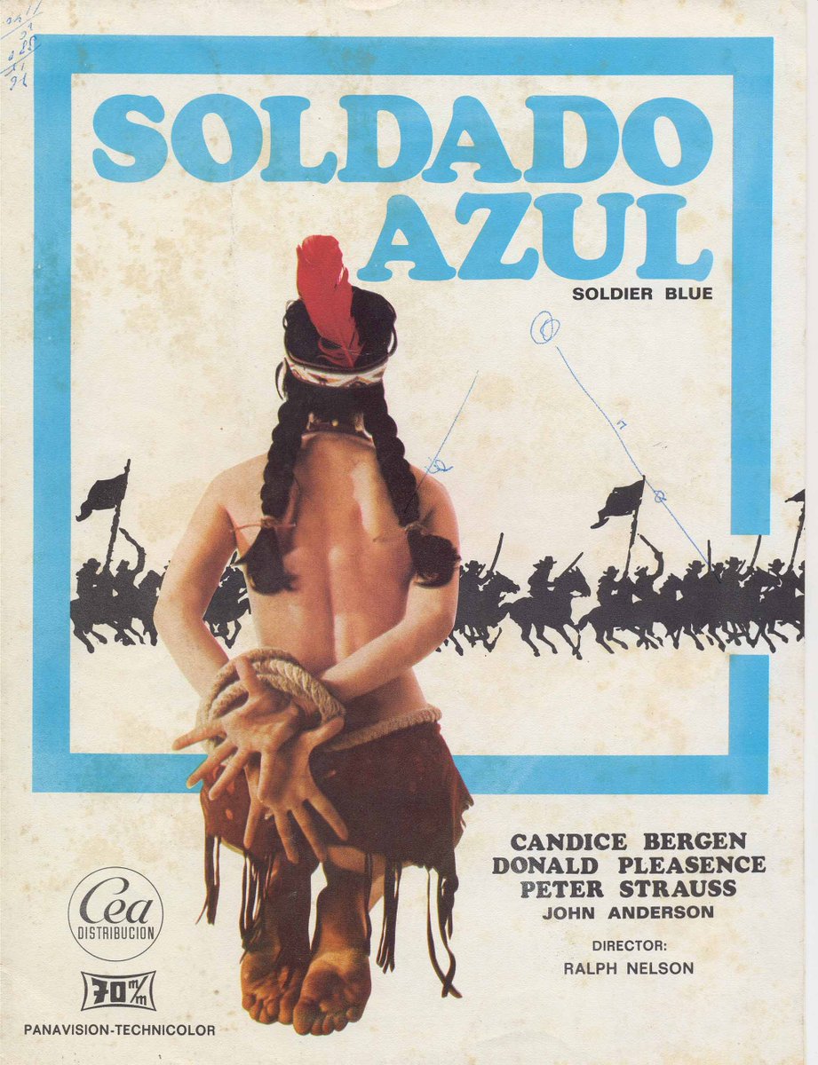 ClubdeCinefilos's tweet photo. #EscenasMíticas #SoldadoAzul Film revisionista que denunciaba las atrocidades a los indios https://t.co/fWsBbOck0W https://t.co/YuC83nbyMY