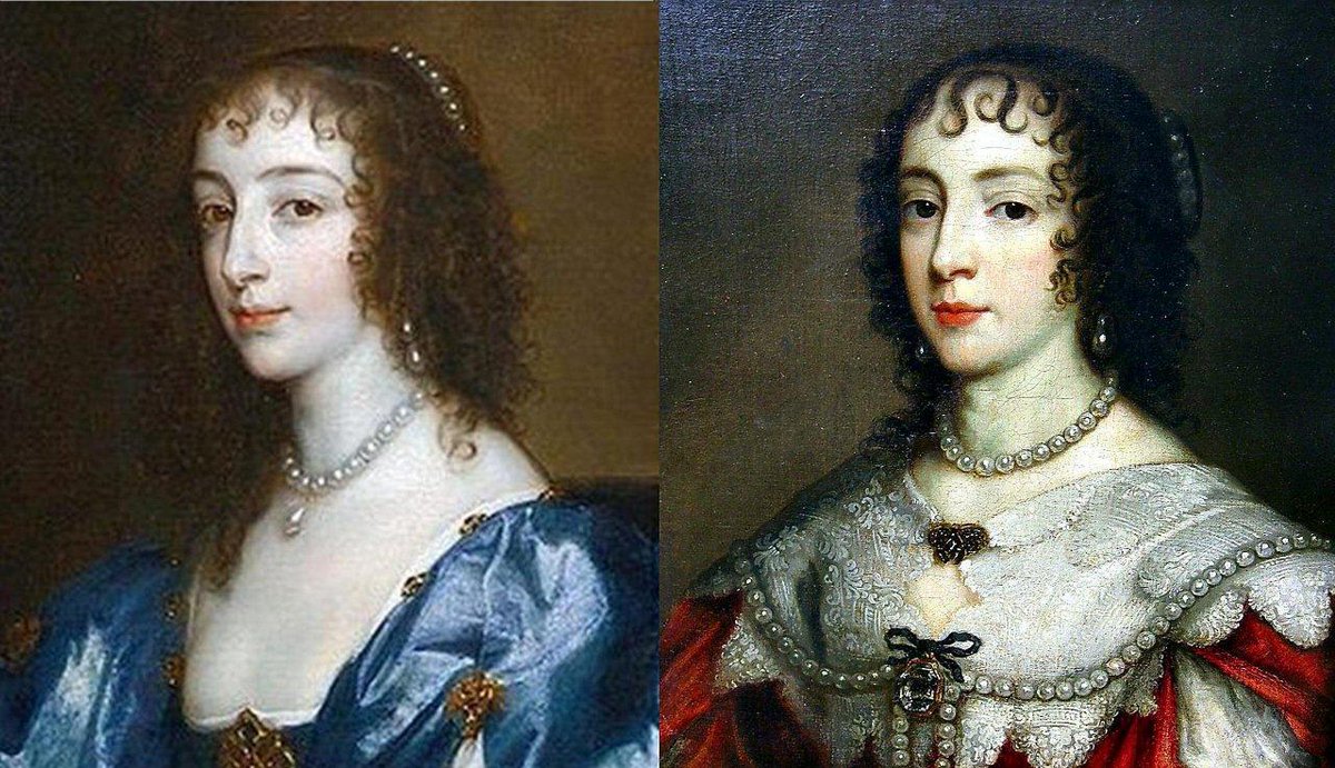 GraemeCameron2's tweet photo. Queen Henrietta Maria of England died Sept.10,1669,Château de Colombes,Paris)-Left c1638 London-Right 1642 Amsterdam https://t.co/cvJM9bXji6