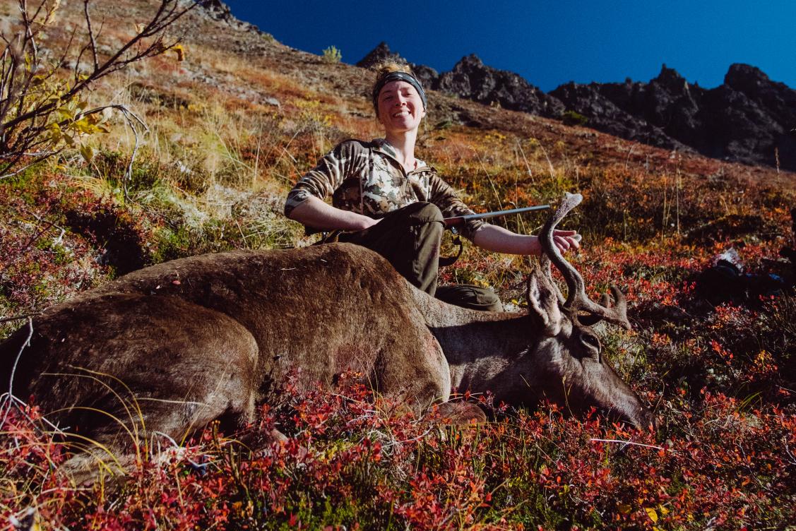 reneejnorth's tweet photo. A perfect day to rally in the alpine for this lovely caribou. Lots to be thankful for. #wildgame #steaksfordays https://t.co/F9Cq1DrkiE