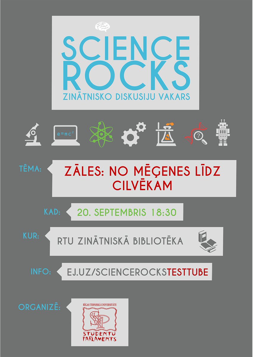 mlkfsp's tweet photo. Šī semestra pirmais zinātnisko diskusiju vakars Science Rocks jau nākamnedēļ! Tiekās 20.septembrī 18:30. https://t.co/POs9dtLbD0