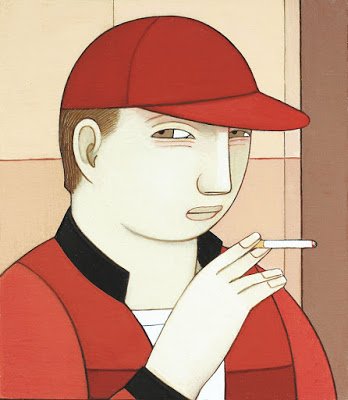 AndrewStevovich's tweet photo. My 2016 #oilpainting 'Young Man Smoking' 6.25" x 5.5" #art #artlovers 
#twitart  #contemporaryart  #paintingoftheday https://t.co/Mg50wYZ7Di