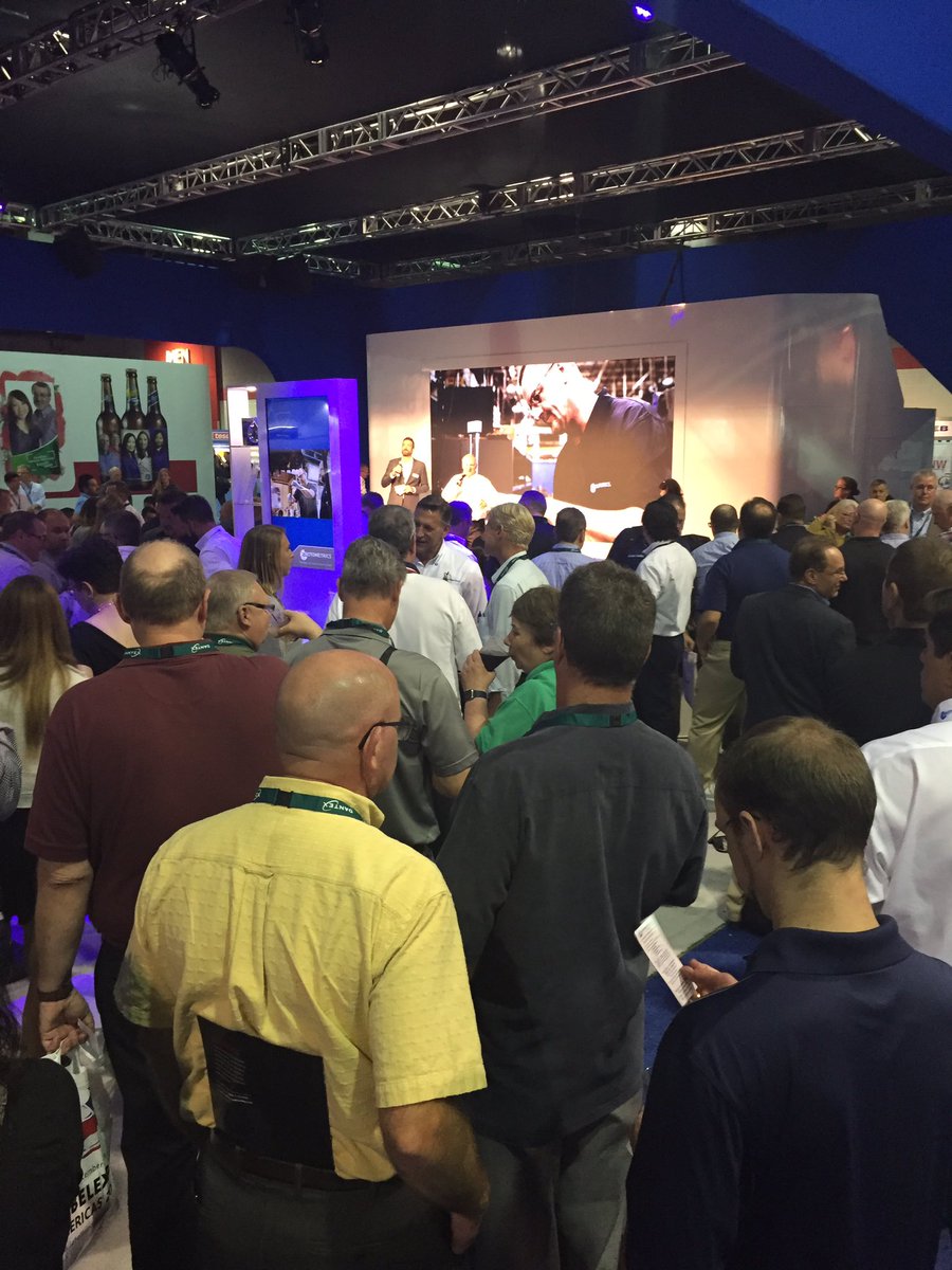 RickMeuser's tweet photo. The crowds are forming for the iPad give-a-way at the #RotoMetrics Booth 129
#labelexpo https://t.co/mXJTzcb2R5