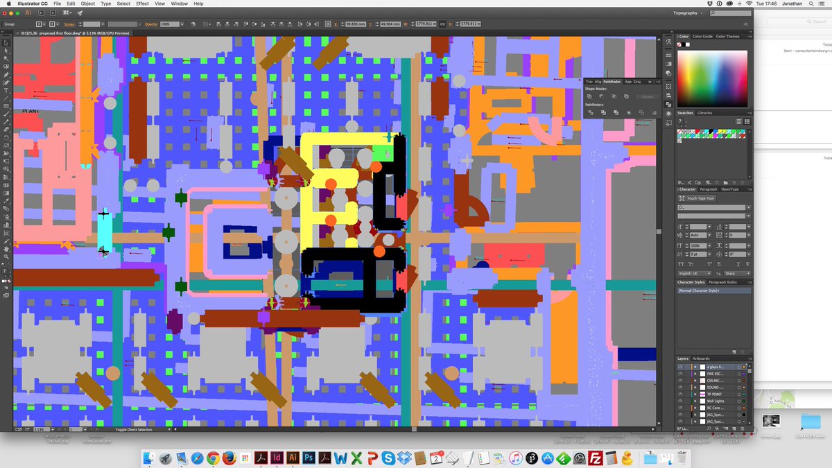 pickford_design's tweet photo. Illustrator has an architectural plan based brain fart #graphicanomaly https://t.co/S7kMwaAPio