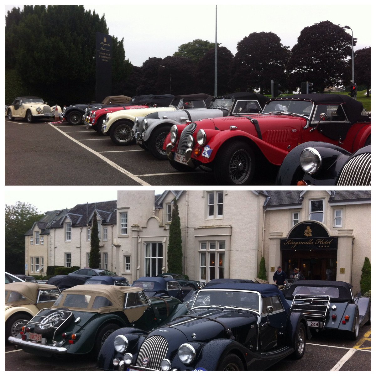 A 'guid' Highland Welcome from #morganadventure - we love what you've done to our car park here <a href="/kingsmillshotel/">Kingsmills Hotel</a> !