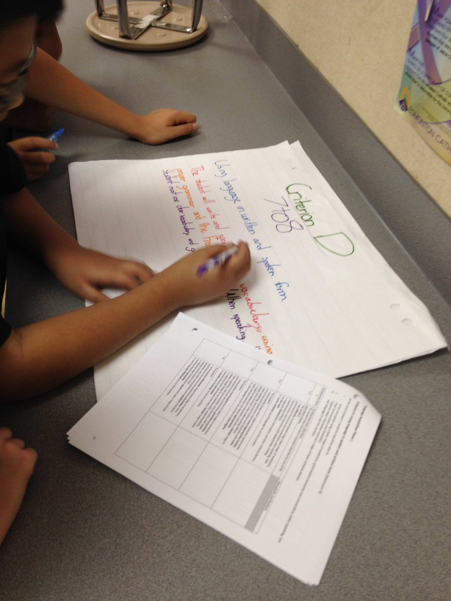 boutinib's tweet photo. @StClementECSD #ecsdawesome #mypchat inquiring into Language Acquisition rubrics #studentfriendlylanguage https://t.co/RI3k6Bj1KS