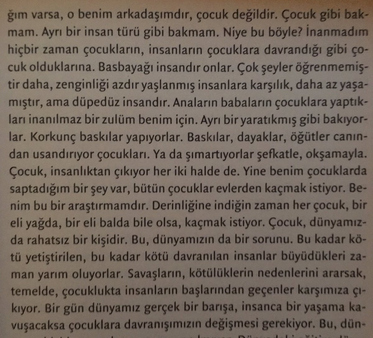 Yaşar Kemal, çocuklar ve yetişkinler arasındaki ilişki için bunları demiş...