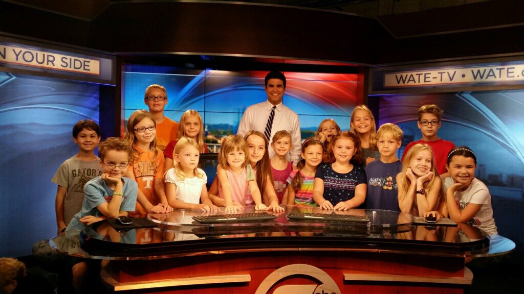 purplegirltn's tweet photo. Thanks to Ryan Beesley @watebeesley for giving us a tour of WATE! https://t.co/eQhDK4r5kU