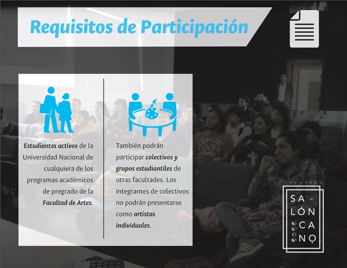 SalonCANO's tweet photo. Invitados UN a participar. #FelizMartes https://t.co/ITMUTyITUI
