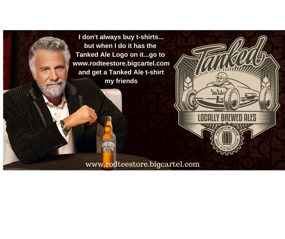 Get your #tankedale #tshirt @ rodteestore.bigcartel.com  #craftbeer #fashion #hotrod #beer #fashionweek #BeerLovers