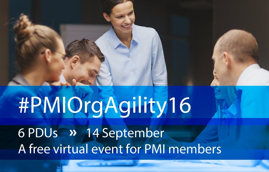 Starts tomorrow! Prepare for the future of #project management at #PMIOrgAgility16 ow.ly/IhJj3021a3W