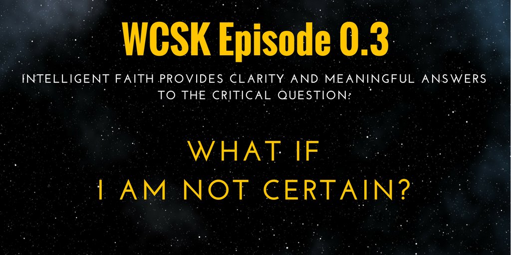 #Christians: see how easy certainty really is. Listen now (podcast): itunes.apple.com/us/podcast/wha…

#WCSK