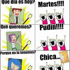 Xx_Puppet_xX's tweet photo. no me lo creo!!hoy martes de pudin!hay que festejar!(pss pero sin que chica sepa)#Dsaster #martesdepudin #Edd00chan https://t.co/Z5SaakqIFF