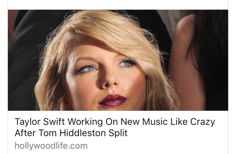 TheLastLinda's tweet photo. Okay, seriously - find a new way to get creative inspiration. #TaylorSwift #HiddleSplit https://t.co/OALlAQn1lu