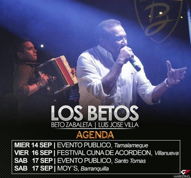 Agenda del fin de semana LOS BETOS