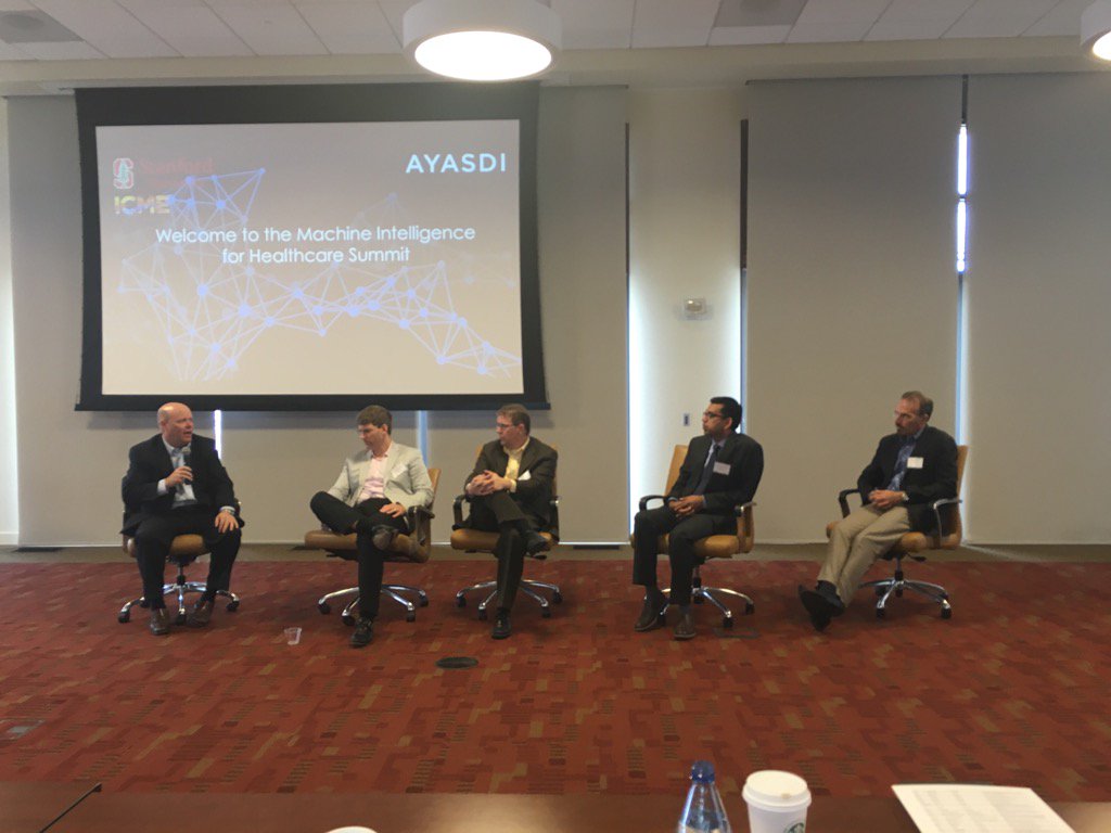diljit_s's tweet photo. Machine Intelligence for Healthcare Summit w Intermountain, Mercy, Cleveland Clinic, BSW++ thought leaders!@Ayasdi https://t.co/inUbepK8Cp