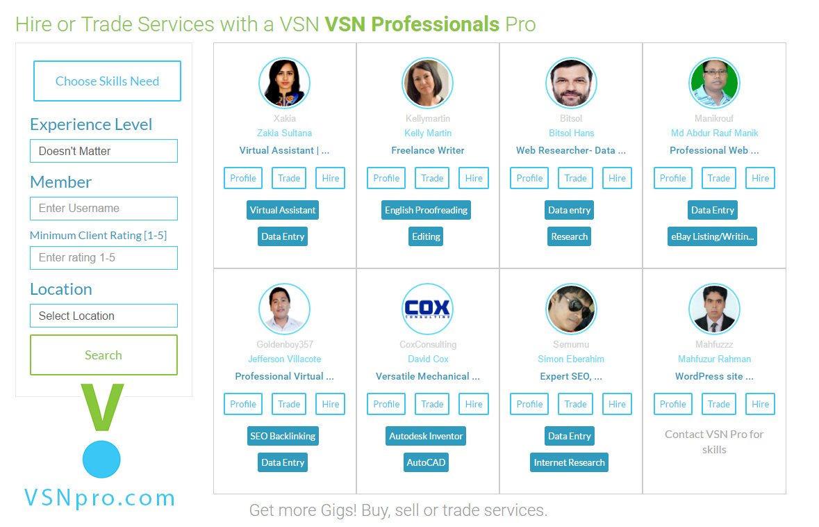 VSNPro's tweet image. Collaboration with professionals is the key to success. smal.sh/1Ux - So why not trade services?
