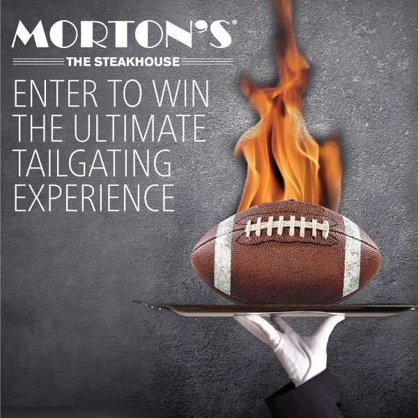 Mortons's tweet photo. Enter to win the ULTIMATE Tailgate catered by Morton's! https://t.co/gNtYbfyGyQ #ScoreSomeSteak https://t.co/sqI5T5Uwac