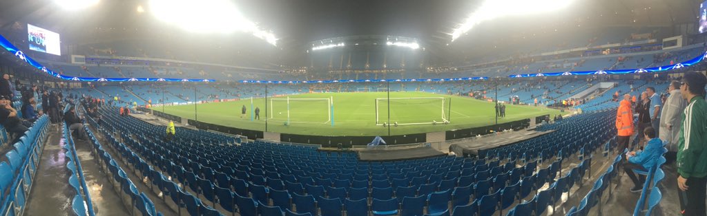 DominicDysart's tweet photo. First @ChampionsLeague game and it gets called off! 😂 https://t.co/HQwDWi21yJ