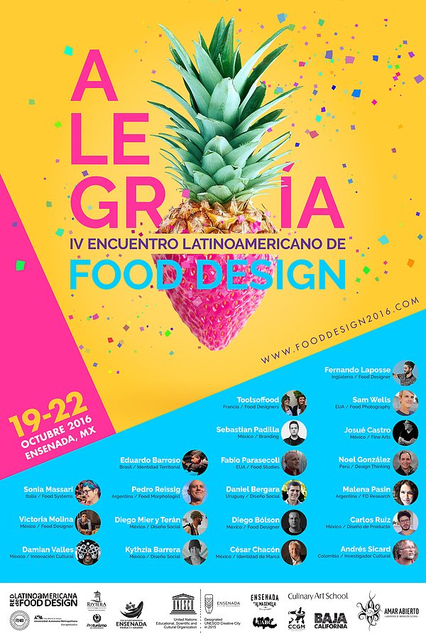 UNESCOMexico's tweet photo. Como nueva #CiudadCreativa, del 19 al 22 de oct. #Ensenada organiza el IV Encuentro Latinoamericano #FoodDesign2016 https://t.co/Y5BJ6ExchW