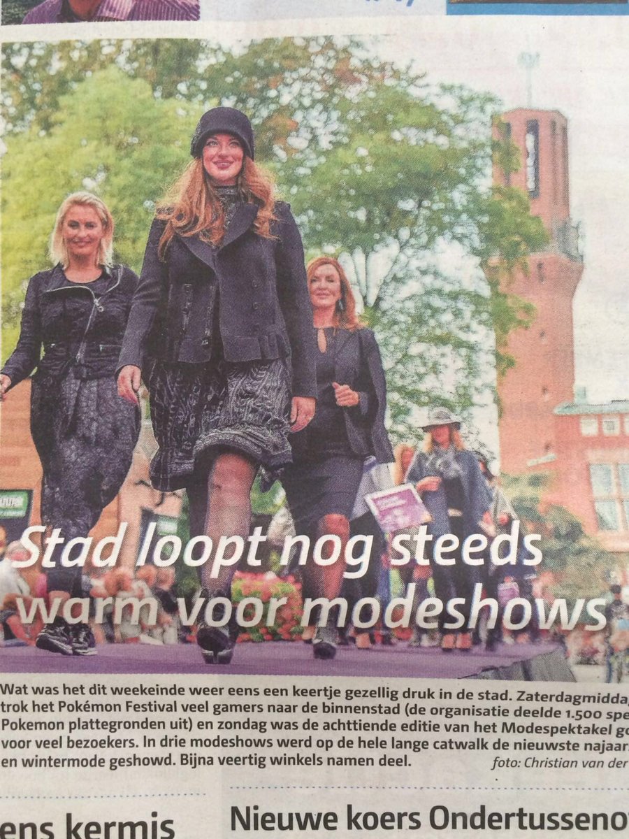 En zo is dat!! #wijzijnhengelo omdat we een gezellig drukke binnenstad hadden met <a href="/Modespektakel/">Het Modespektakel</a> #hengelo #topevent
