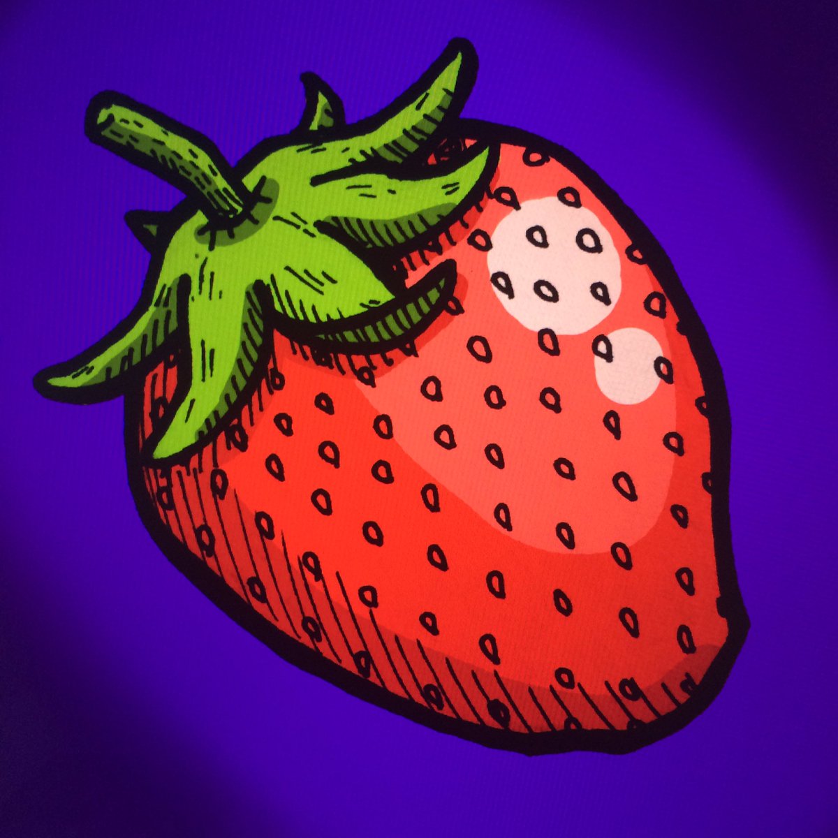 cheekychen's tweet photo. Strawberry colour test for painting commission #illustration https://t.co/HL84wQzBgY