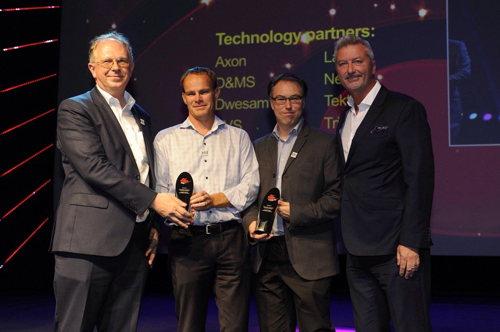 miriamdewolf's tweet photo. Congrats to @VRTSandbox @EBU_TECH & @mdw59 with @IBCShow's Innovation Award for Content Creation for their #LiveIP! https://t.co/cfqbT4SHYA