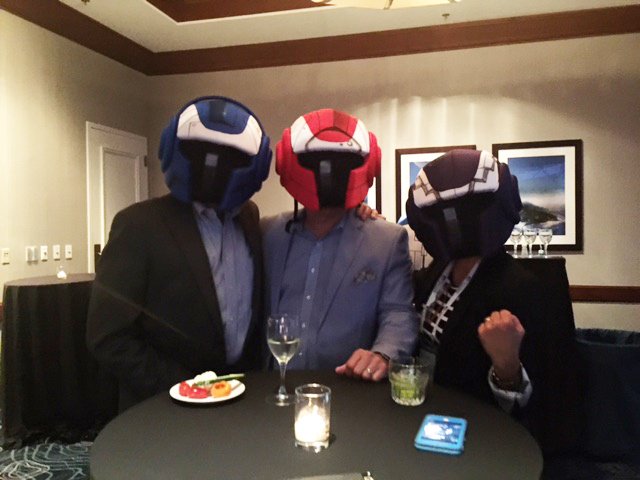 bytegrid's tweet photo. ByteGrid's @cisham68 &amp; @daniellemacuna having fun with @ClinCapture CTO Marc Desgrousillers at #SCDM16. https://t.co/i1dYHun5rG