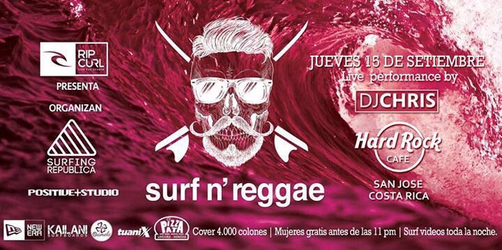 tdmascrc's tweet photo. Se viene la 2da edición del #SurfNReggae de #SurfingRepublica

Cover 4.000 (mujeres gratis antes de las 11pm) https://t.co/6A6jJVDKRC